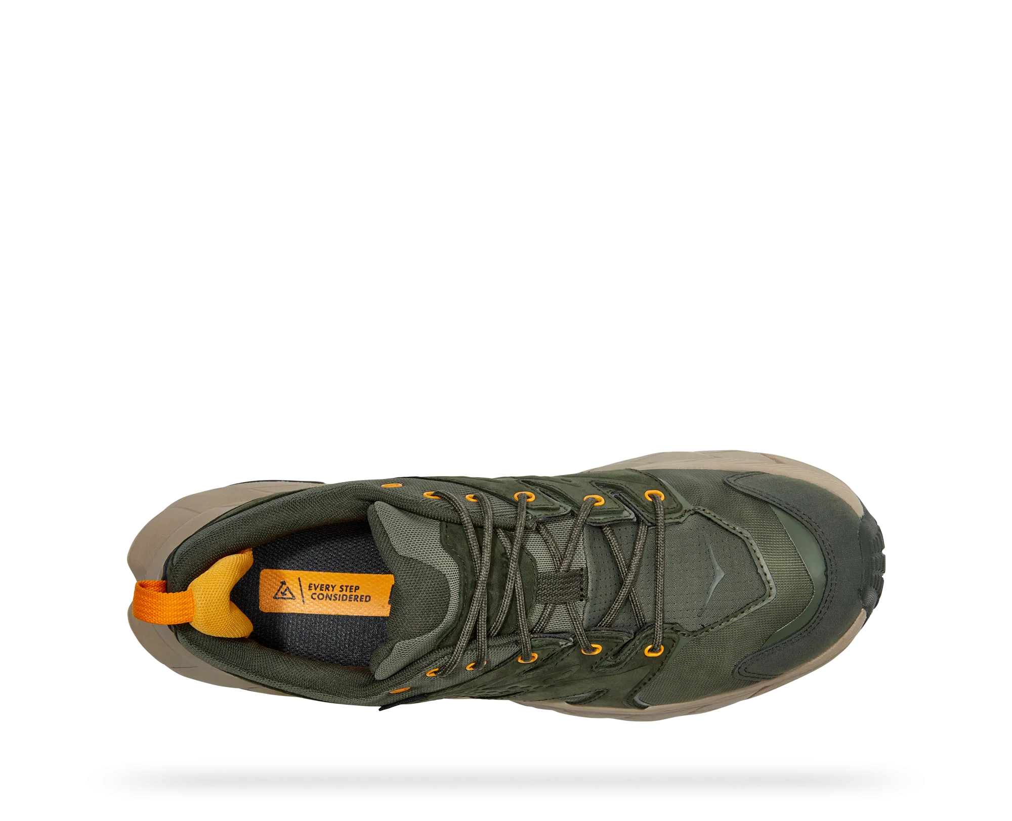 Men's Hoka Anacapa Low GTX Color: Duffel Bag/Radiant Yellow