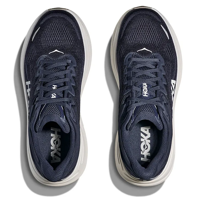 Mens Hoka Bondi 9 Extra Wide in Varsity Navy/White