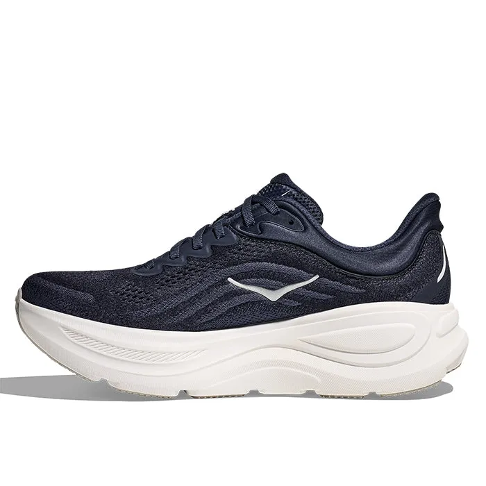 Mens Hoka Bondi 9 Extra Wide in Varsity Navy/White
