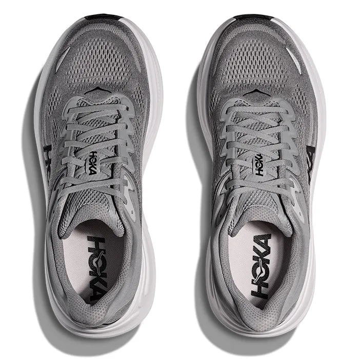 Mens Hoka Bondi 9 in Galactic Grey/Stellar Grey