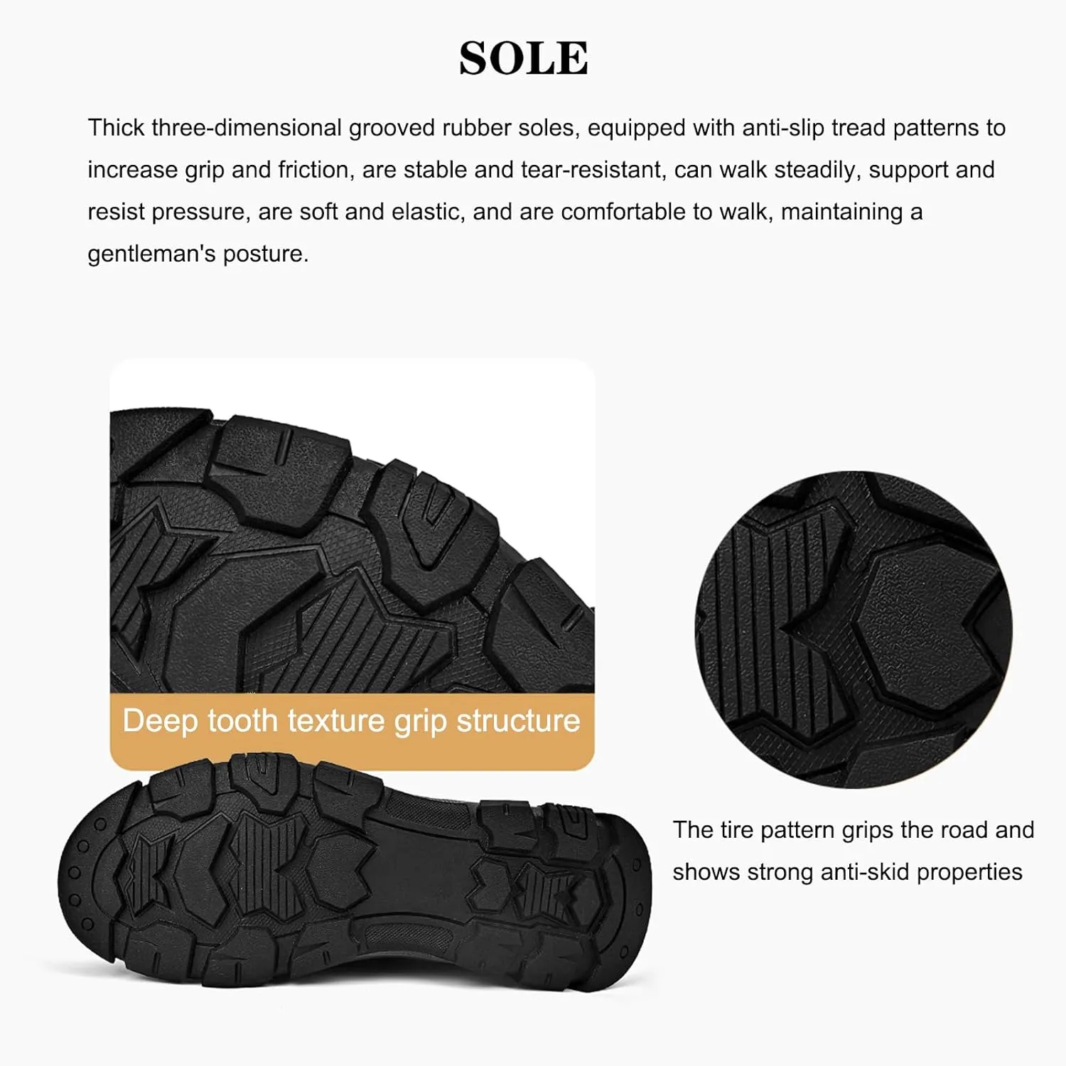 Men's Leather Lace Up Loafers Lightweight Breathable Slip On Casual Shoes Comfortable Non-Slip Fashion Walking Shoes
