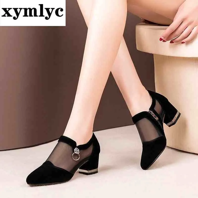 Mesh High Heel Shoes