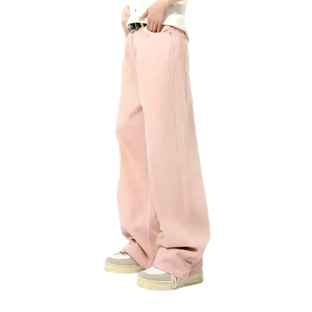 Mid rise fit baggy jeans pants for men
