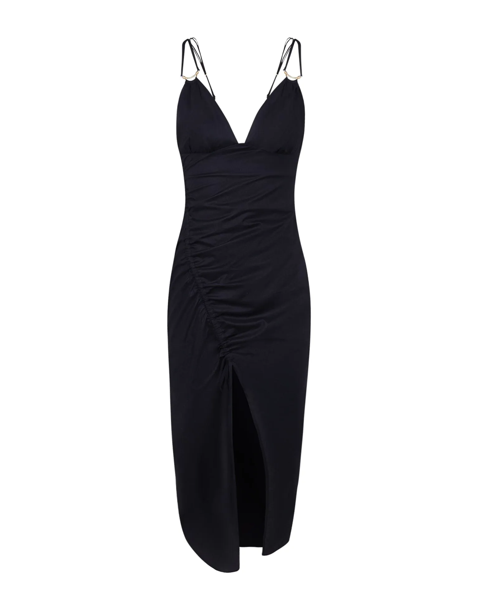 Misa Detail Midi Dress (exchange only) - Black