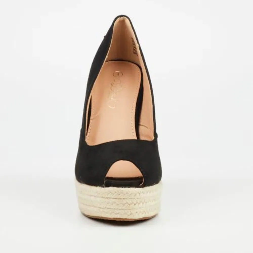 Moniker 5 - Espadrille wedge Peep Toe