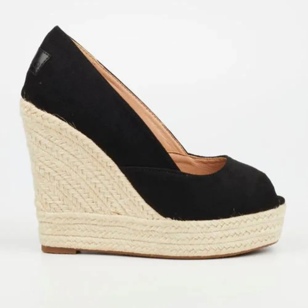 Moniker 5 - Espadrille wedge Peep Toe