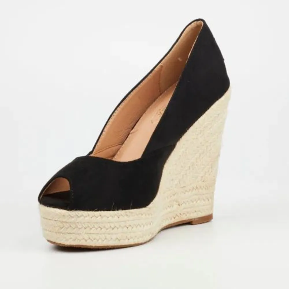 Moniker 5 - Espadrille wedge Peep Toe