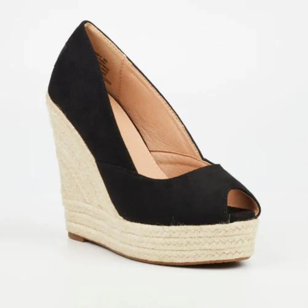 Moniker 5 - Espadrille wedge Peep Toe