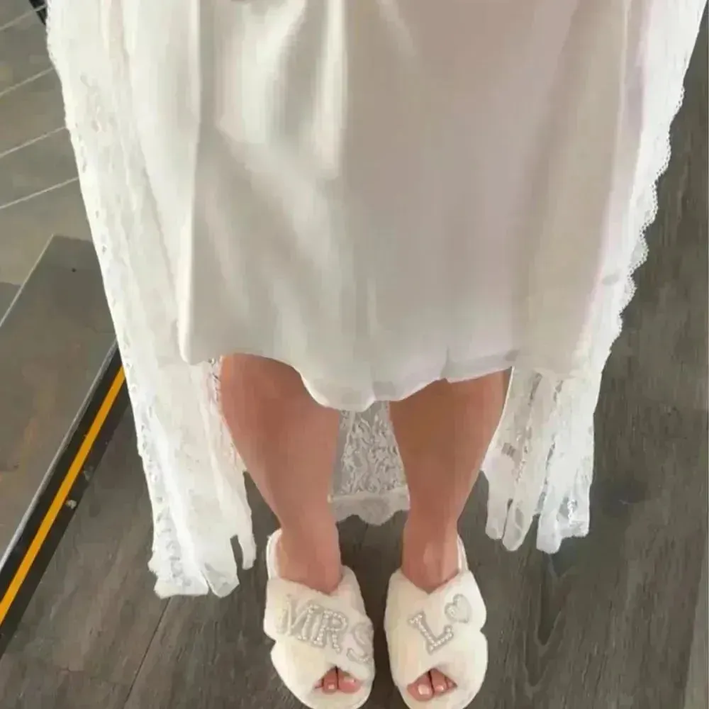 Mrs. Heart Customised Letter Plush Sandals