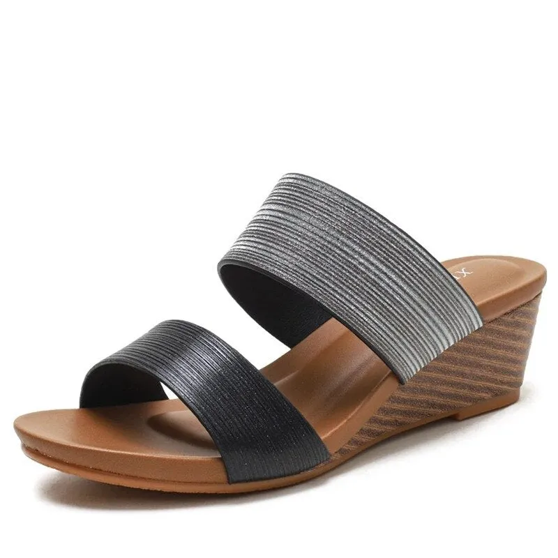 Nanccy  new fashion wear thick soled high heels thick soled sandals