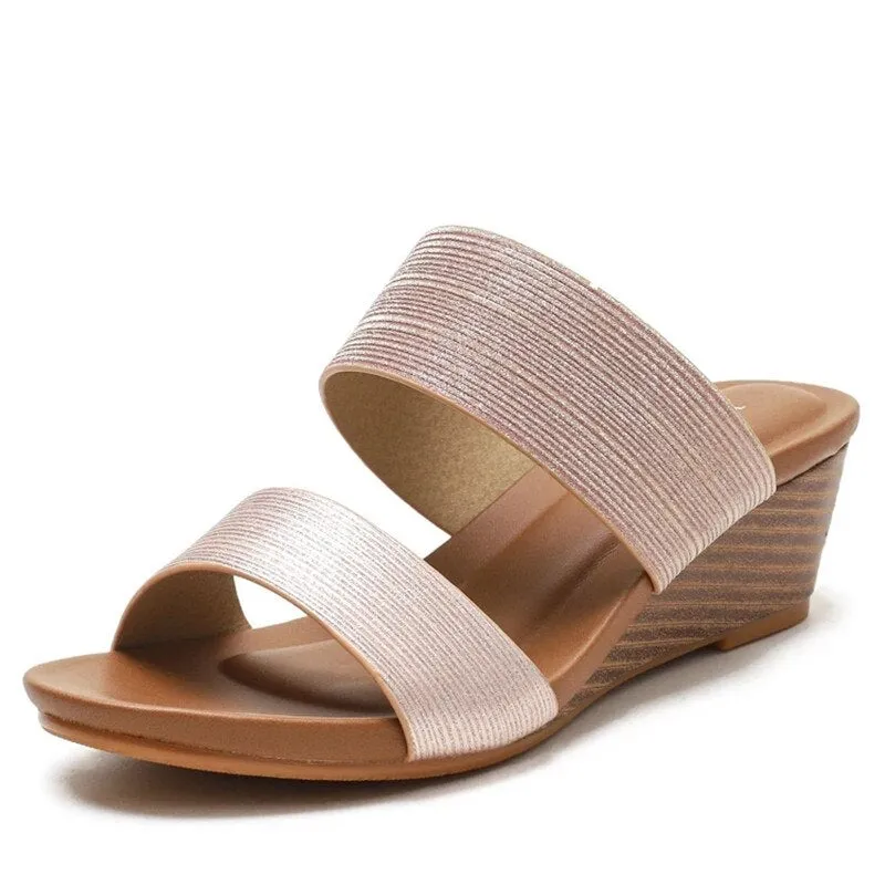 Nanccy  new fashion wear thick soled high heels thick soled sandals