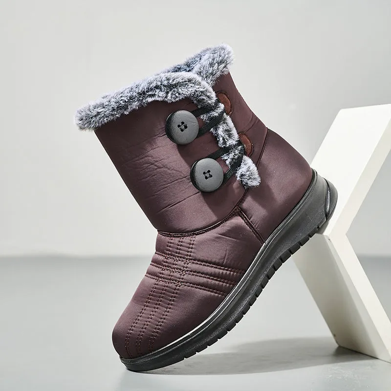 Nanccy Warm Waterproof Comfortable Soft High  Snow Boots
