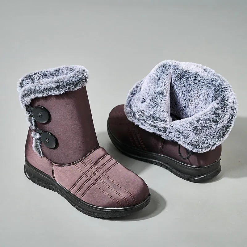 Nanccy Warm Waterproof Comfortable Soft High  Snow Boots