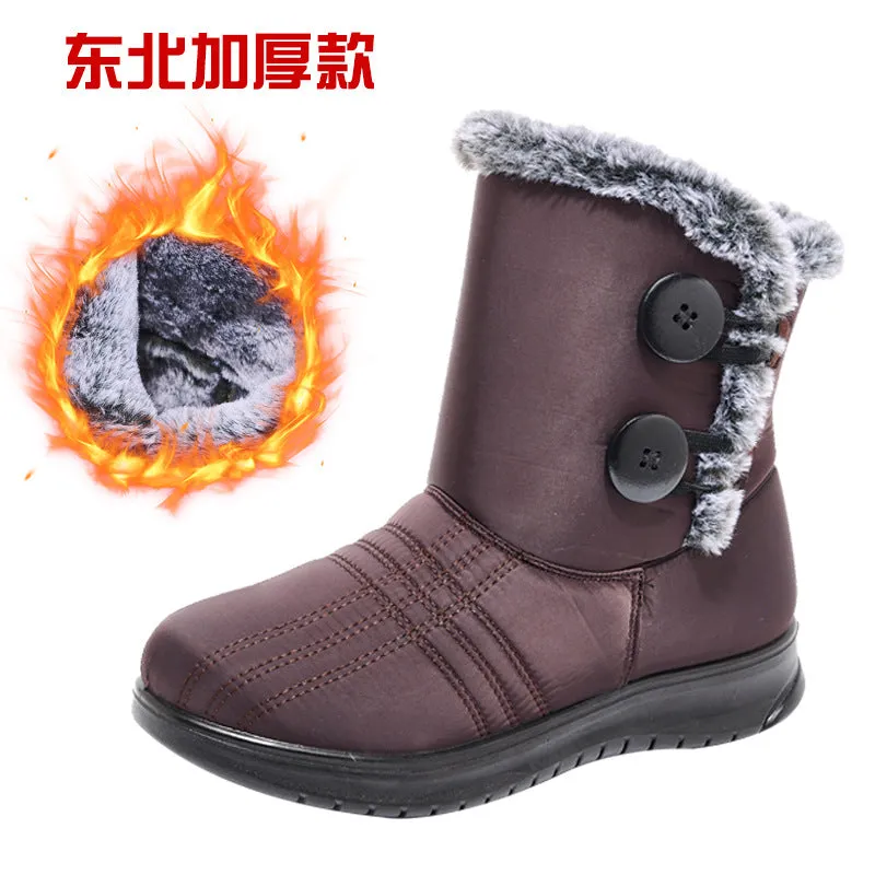 Nanccy Warm Waterproof Comfortable Soft High  Snow Boots