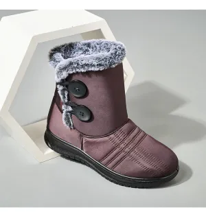 Nanccy Warm Waterproof Comfortable Soft High  Snow Boots
