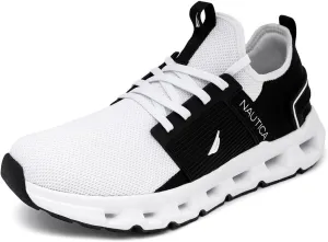 Nautica Mens Running Sneakers Sport Fashion Lace-Up Athletic Soft Shoes for Gym Tennis Men  Cushioned, Breathable, Lightweight & Comfortable