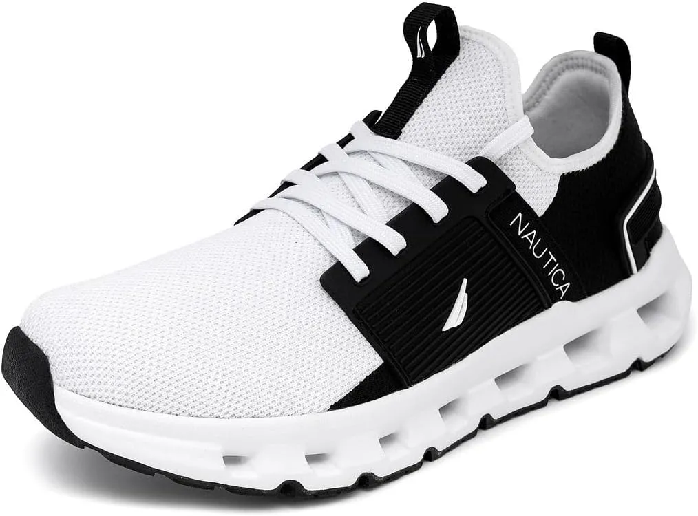 Nautica Mens Running Sneakers Sport Fashion Lace-Up Athletic Soft Shoes for Gym Tennis Men  Cushioned, Breathable, Lightweight & Comfortable