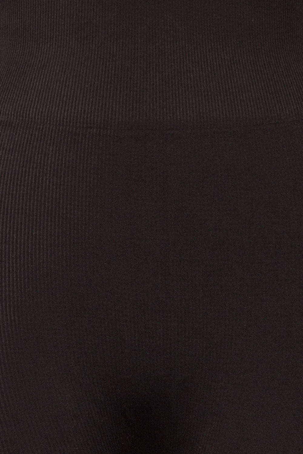 Noci Black | Seamless Ribbed Biker Shorts