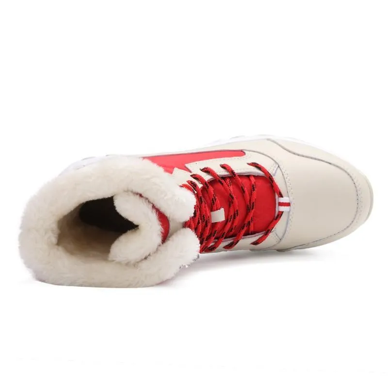 Non-slip waterproof winter ankle snow boots