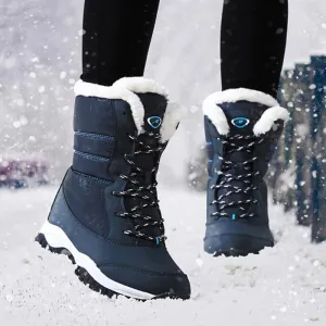 Non-slip waterproof winter ankle snow boots