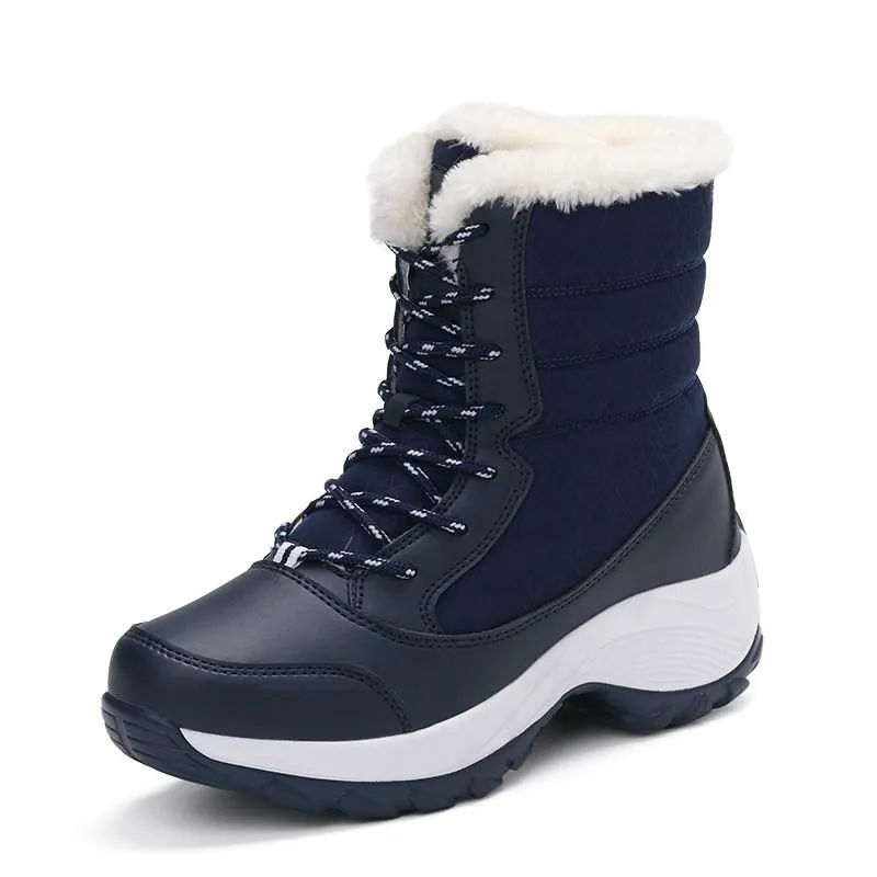Non-slip waterproof winter ankle snow boots