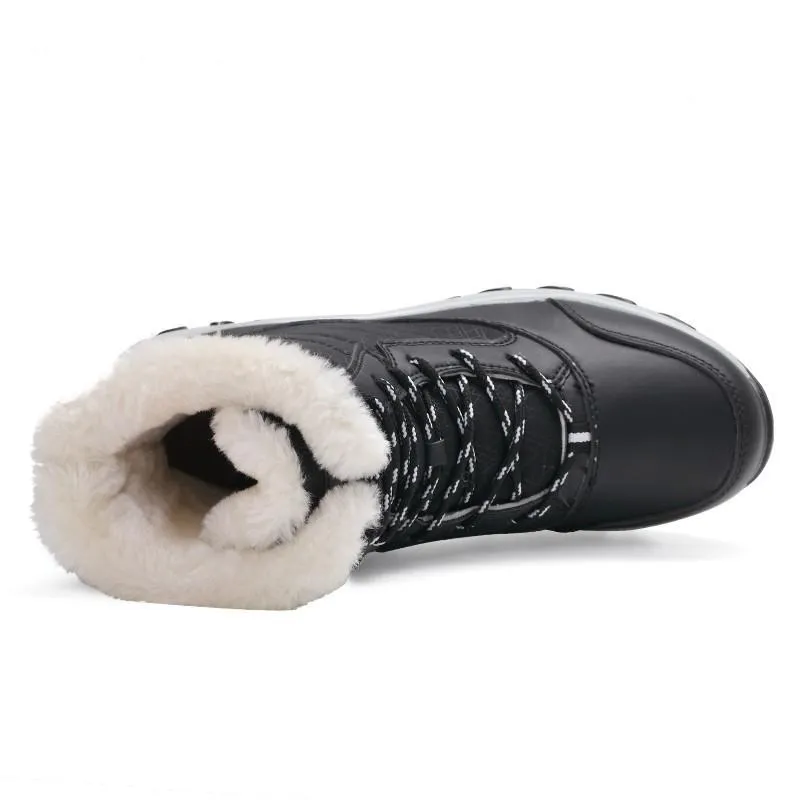 Non-slip waterproof winter ankle snow boots