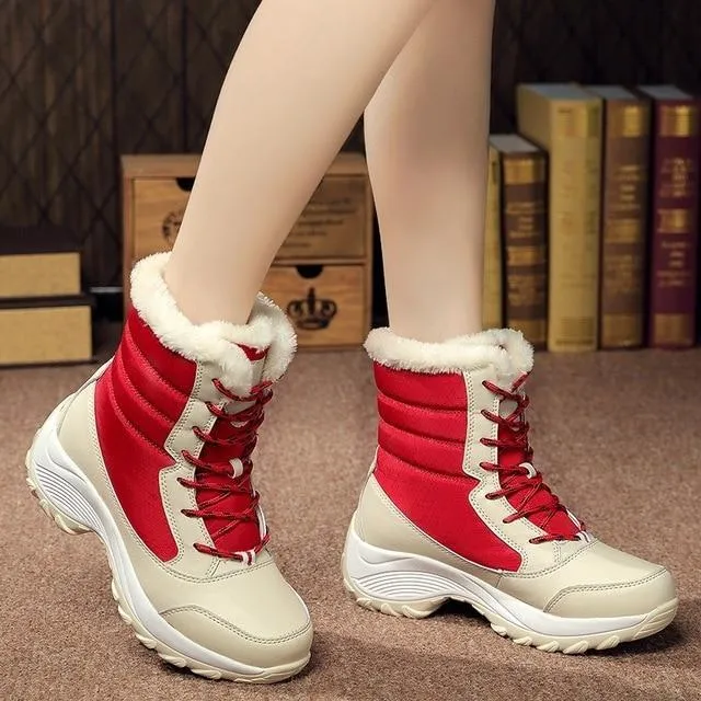 Non-slip waterproof winter ankle snow boots