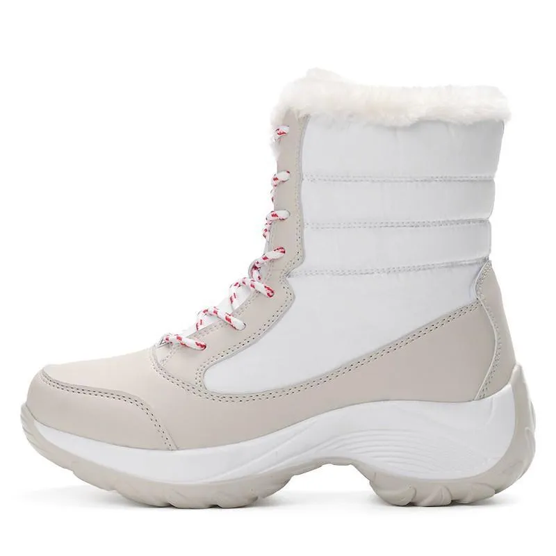 Non-slip waterproof winter ankle snow boots
