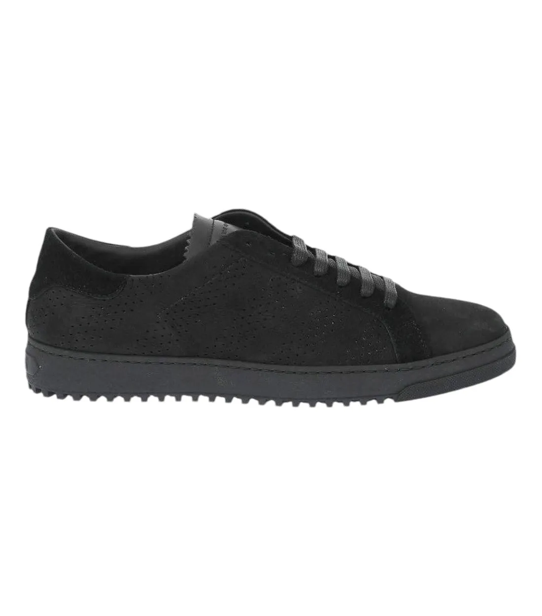Off-White Zwart Elegant Kalfsleren Dames Sneakers