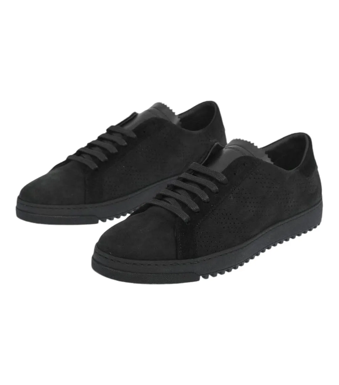Off-White Zwart Elegant Kalfsleren Dames Sneakers