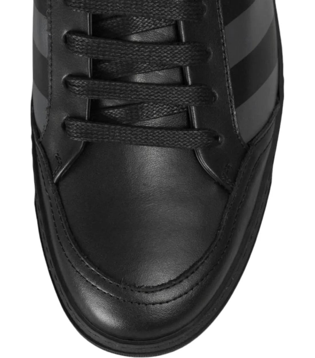 Off-White Zwart Kalfsleren Silence Dames Sneakers