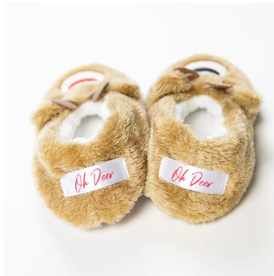 Oh Deer Footsie Faceplant Dreams Slippers