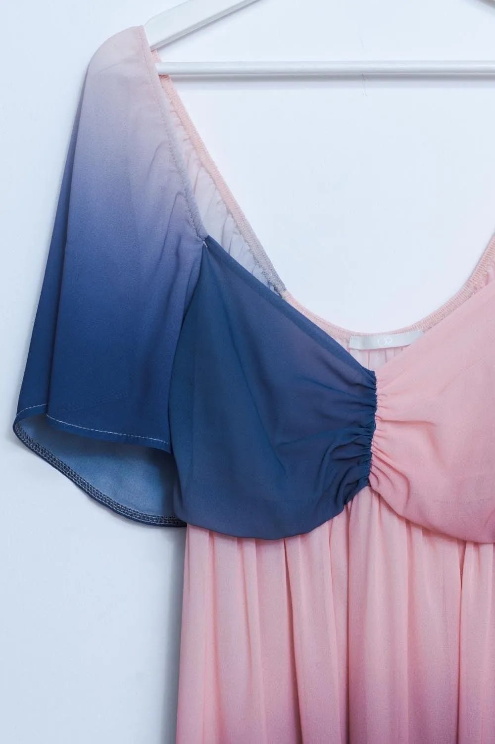Ombre Sweetheart Maxi Dress In Beige