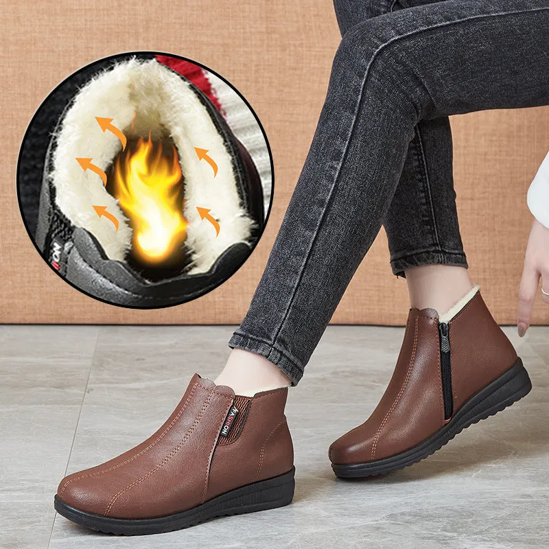 Owlkay Soft Sole Warm And Fashionable Short Boots