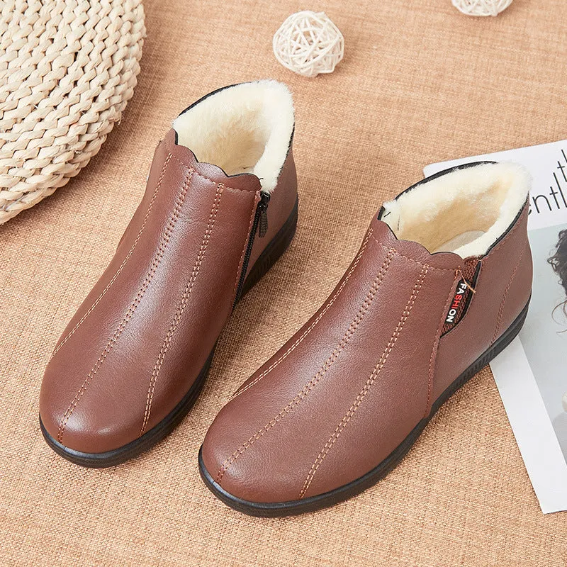 Owlkay Soft Sole Warm And Fashionable Short Boots