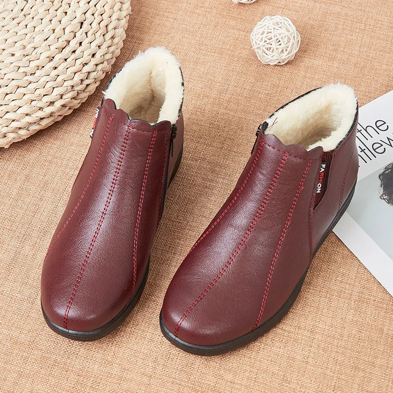 Owlkay Soft Sole Warm And Fashionable Short Boots