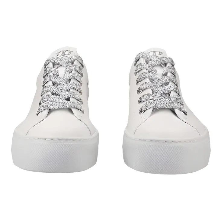 Paul Green Womens Platform Trainer 5320 Maincalf White/Silver