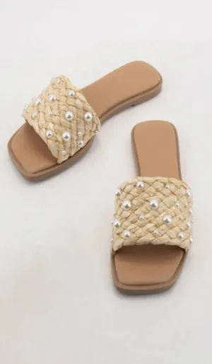 Pearl Woven Sandals