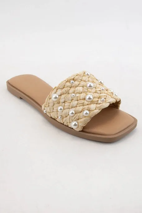 Pearl Woven Sandals