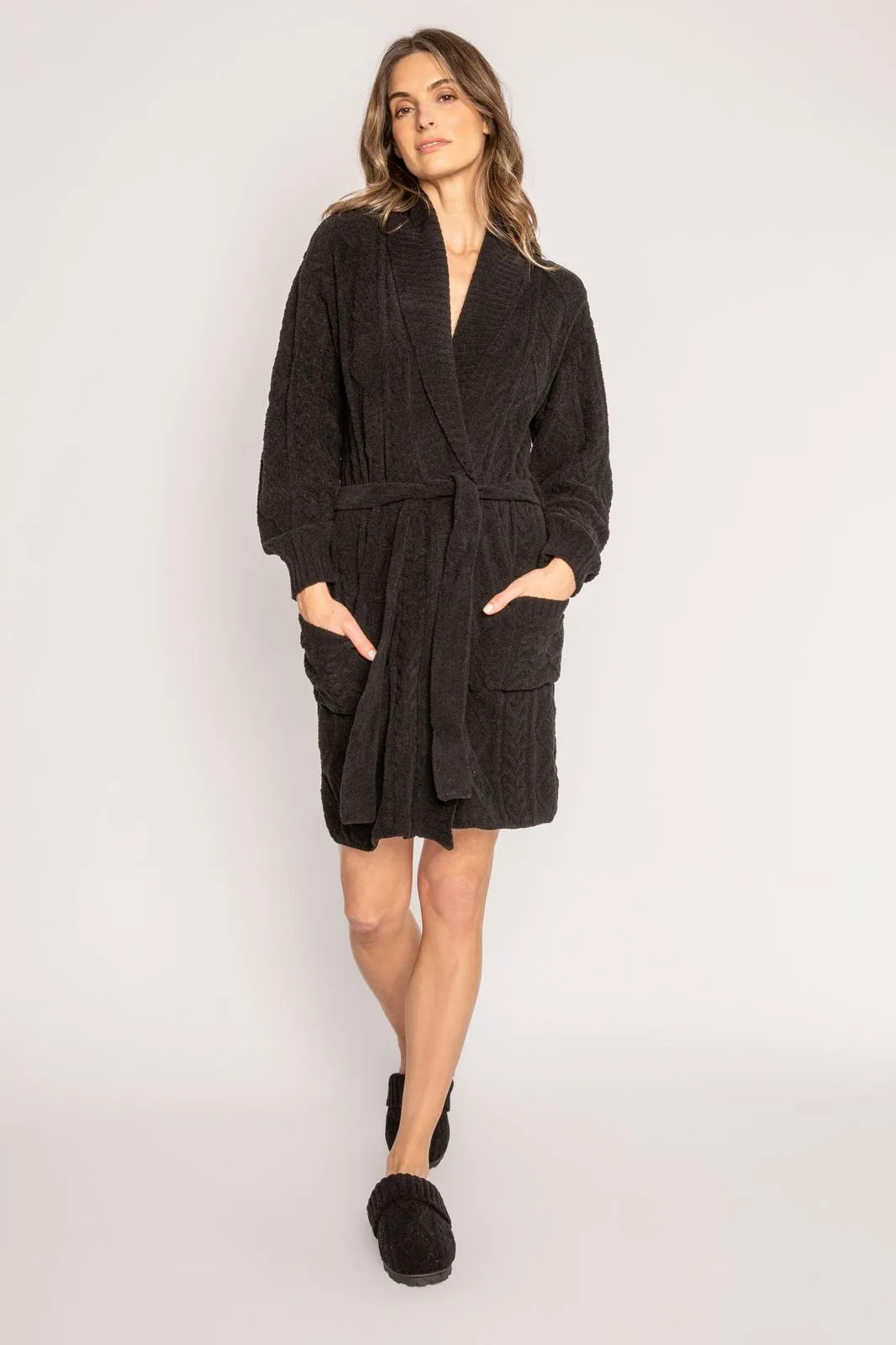 P.J. Salvage Cable Knit Slide
