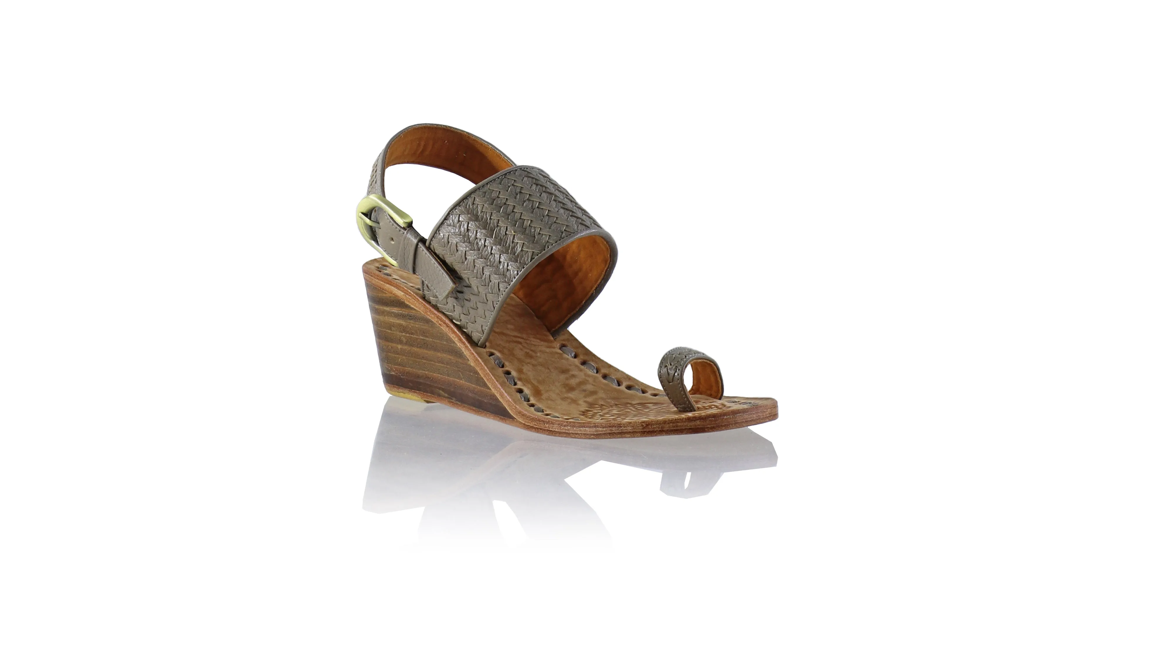 Prana 50mm Woven Wedge - Grey BKK