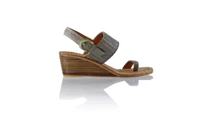 Prana 50mm Woven Wedge - Grey BKK
