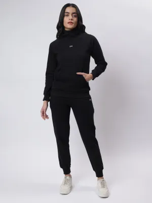 Pro Fleece: Black Co-ord with Back Print