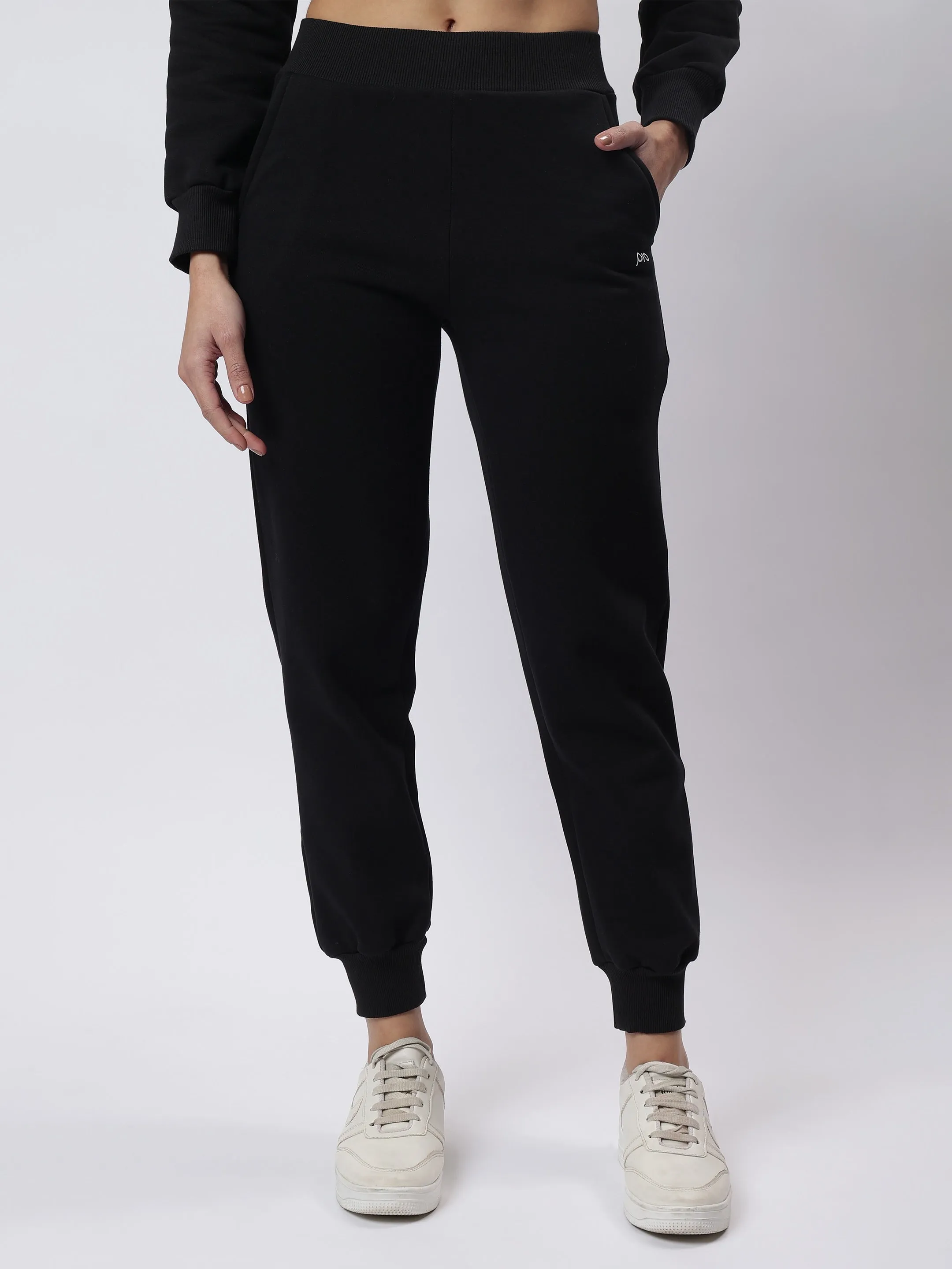 Pro Fleece: Black Co-ord with Back Print