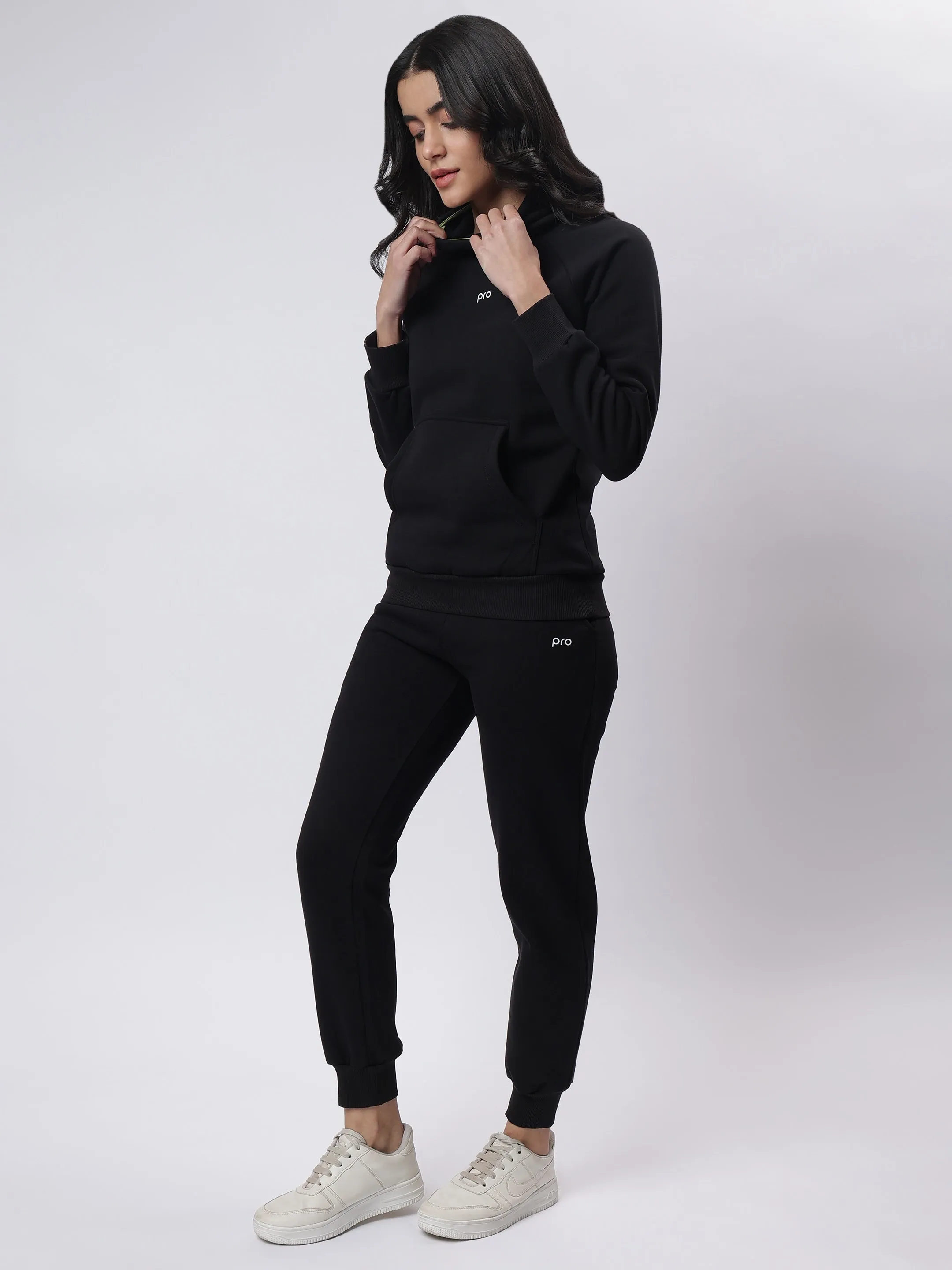 Pro Fleece: Black Co-ord with Back Print