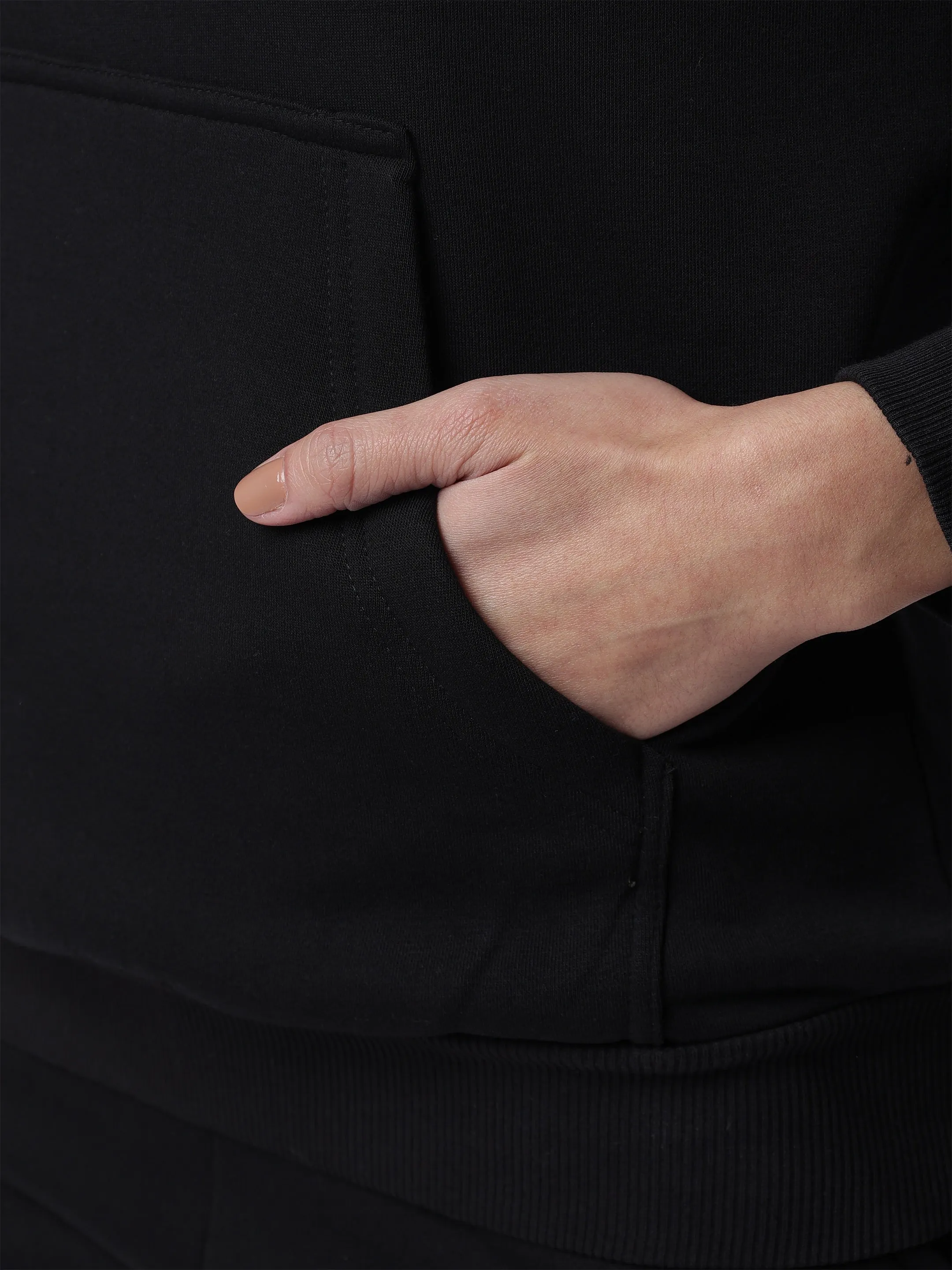 Pro Fleece: Black Co-ord with Back Print