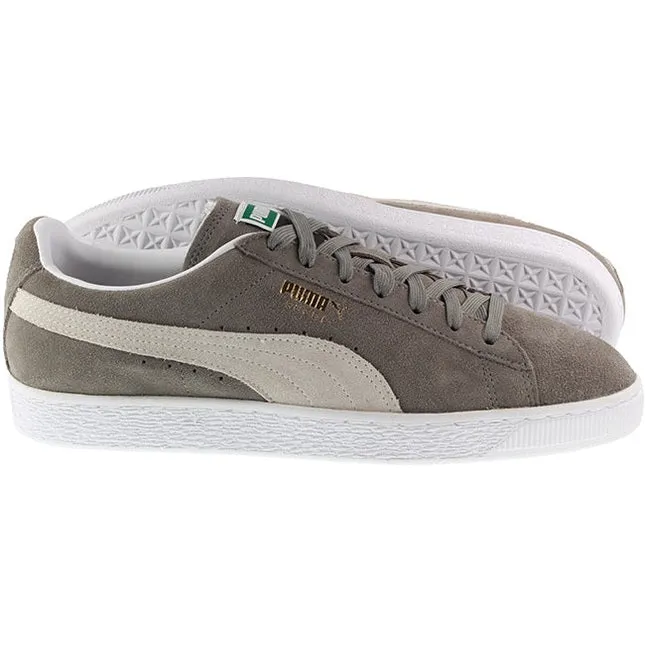 Puma Trainers Womens Suede Classic Plus Grey White