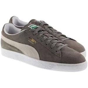 Puma Trainers Womens Suede Classic Plus Grey White
