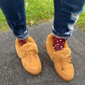Purpdrank - Women Comfy Warm Faux Fur Moccasin