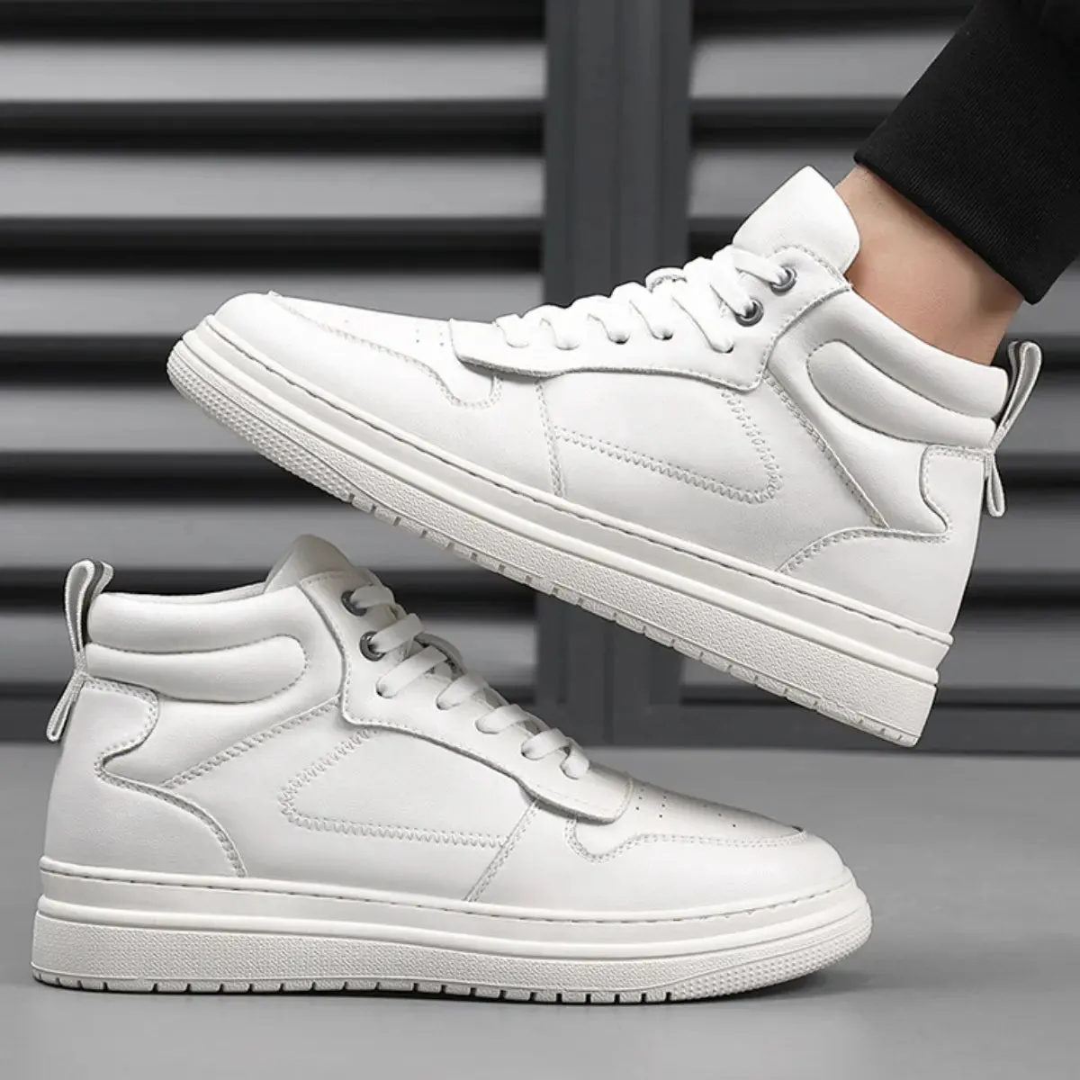 Ralf | High Top Sneaker Herren – 8 cm Erhöhung, Stilvoll und Bequem